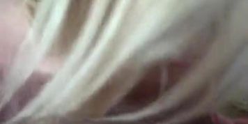 German girl gives handjob