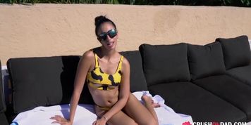 Angelica Cruz Got nice fuck with her dad on POOLSide