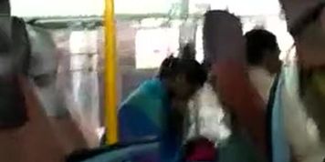 Flash Indian on Bus