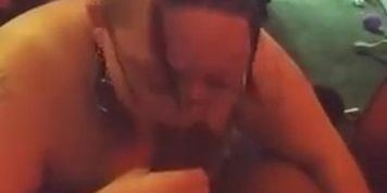 Deepthroating on BlackDickMatter88 massive dick