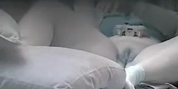 Spy cam voyeurs amateur pussy explored with fingers