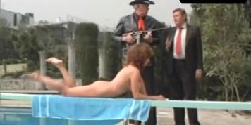 Isela Vega Breasts,  Bush Scene  in Nos Reimos De La Migra