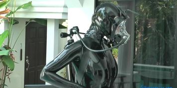 Latex Scuba gear and high heels 2