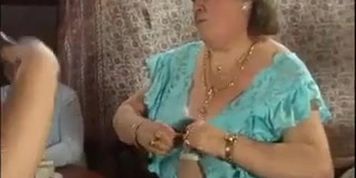 Vintage mature granny PLUMPER group sex all-natural