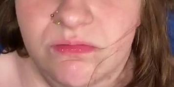 Bbw Takes Cumshot On Huge Boobs