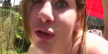 Fat French girl fucks on the farm - Telsev