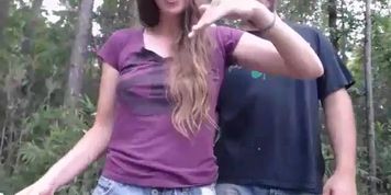 Convinced Her To Go To The Woods....