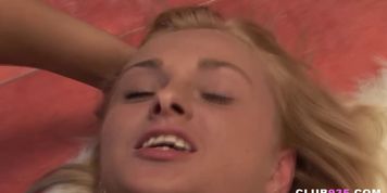 Petite blonde enjoys hardcore anal sex