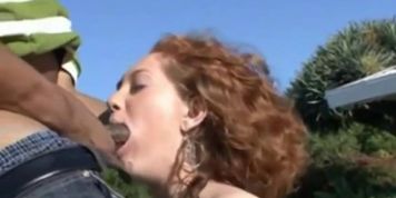 Big ass redhead Mylie Moore bbc anal