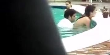 Sex in the pool and no one seems to give a damn.