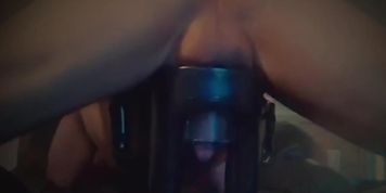 Amazing milking machine, milked me like a cow, post orgasm torture  (fleshlight_fuck)