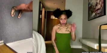 Hot Black Teen Gets Fucked Right After Doing The Ceiling Challenge - 