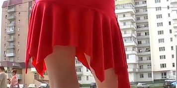 Bubble wazoo in string panty up petticoat