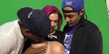 Behind The Scenes - Anna Bell Peaks BTS (Donny Sins, Slim Poke, Tone Capone)