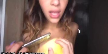 hot sis kitty seduces brother for his huge dick big tits creampie