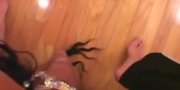 Big fake boobs body builder babe flexible pussy eating session with white big dick friend