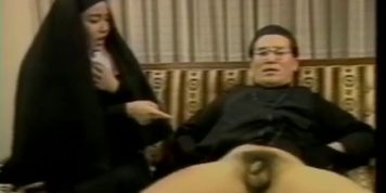 asian old priest and nun