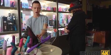 SHAME4K. Big Time Dildo Addict