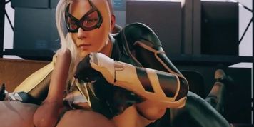 Marvel Comics - Hot Black Cat - Part 1 (Jenna Grace)