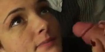 Teen Tells Her Suggar Daddy That She Is A Nasty Whore, And Proves It By Choking On His Dick