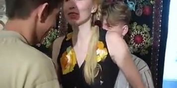 Russian Milf Seduced Threesome Sex Two Young Dudes