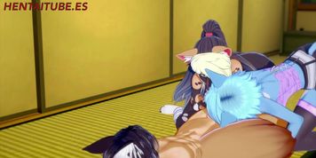 Furry Yiff Hentai - Dog Fucks Cat and African Dog (Kim Triple X)