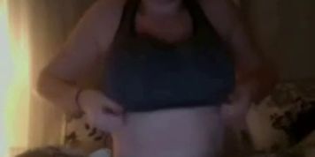 Girl Plays With Boyfriend Next To Her