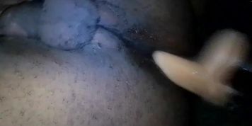 Big Booty Masc Slut Enjoying Dildo Till  Handsfree Sissygasm
