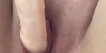 Fucking myself with my dildo
