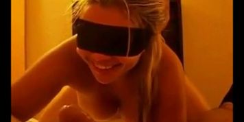 My Blindfolded Wife Fucked by Me and stranger