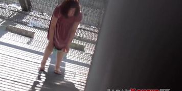 JAPAN VOYEUR TV - Voyeur outdoor video of urination with hot Japanese babes