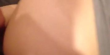 Hot College Brunette Takes Massive Load From Massive Dick In Her Ass