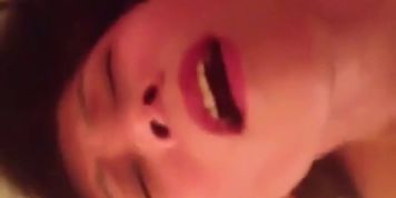 Japanese mature cums harder when he facials her