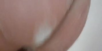 Slutty girls ass in the shower 
