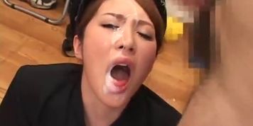 Japanese Facial Bukkake Slut