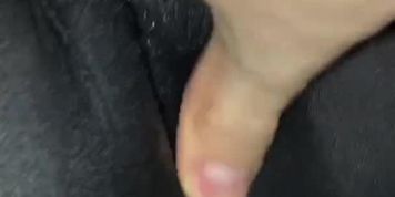 Fingering my gf through her leggings