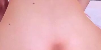 Girl fucks her pussy with 2 sex toys at the same time.