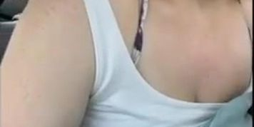 Close call public masturbation for gapped tooth ginger slut