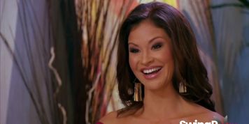 Sexy couples having group fun in reality show