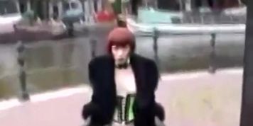 Shemale tara walks half naked in holland