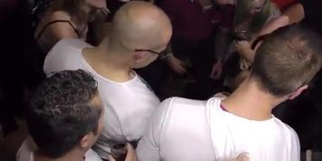 Girl Gets Bell Hanged On Pussy In Public