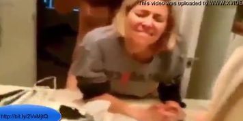 Innocent Wife with Boss on Business Trip in Hotel Restroom