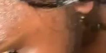 Young Ghetto Black Girl Sucking Cock With Spit
