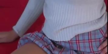 Erica Campbell in sexy stockings touches herself
