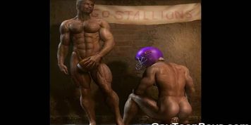 3D Muscled Gays Big Dick Fantasy! (Kim Triple X)