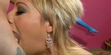 Blonde hottie Jazmine Tame oils up her boobies and then fucked (Jasmine Tame)