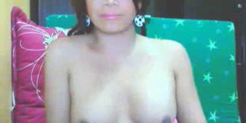 Cam; Busty Tranny Self Suck