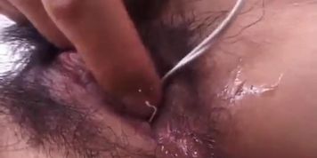 Nao fucked rough in her hairy Japan pussy