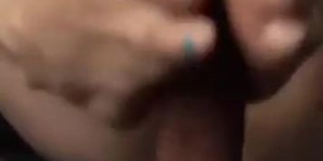 Footjob and handjob cumshot