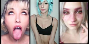 ULTIME AEHGO GIRLS FACE OF TIK TOK !!! ( Teen cosplay hentai & aehgo face compilation ) #PORNRAP